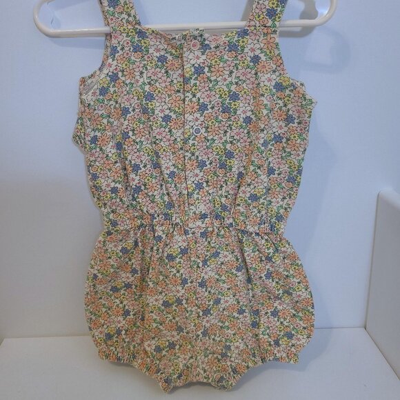 Carter’s 24M Baby Girl Floral Romper with Ruffle Detail - Picture 3 of 6